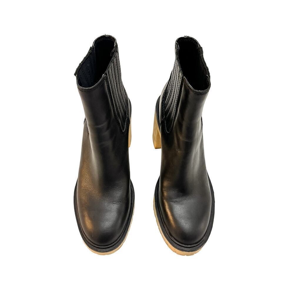 Dolce Vita Caster H20 Black Military Style Boot Rubber Sole Size 8